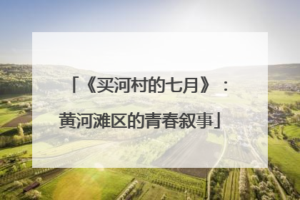 《买河村的七月》：黄河滩区的青春叙事