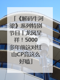 《解码牛河梁》系列特别节目丨龙凤呈祥！5000多年前这对红山CP竟这么好嗑