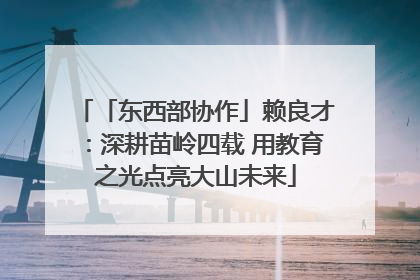 「东西部协作」赖良才：深耕苗岭四载 用教育之光点亮大山未来