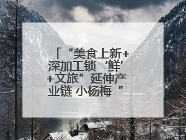 “美食上新+深加工锁‘鲜’+文旅”延伸产业链 小杨梅“撬动”大产业