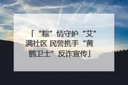 “粽”情守护“艾”满社区 民警携手“黄鹤卫士”反诈宣传