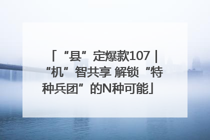 “县”定爆款107｜“机”智共享 解锁“特种兵团”的N种可能