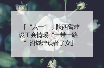 “六一”，陕西省建设工会情暖“一带一路”沿线建设者子女
