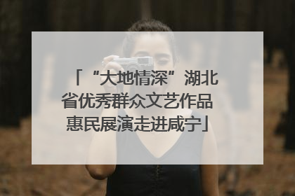 “大地情深”湖北省优秀群众文艺作品惠民展演走进咸宁