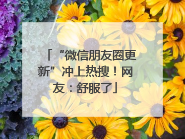 “微信朋友圈更新”冲上热搜！网友：舒服了