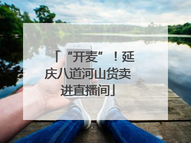 “开麦”！延庆八道河山货卖进直播间