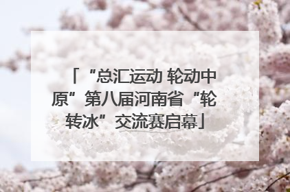 “总汇运动 轮动中原”第八届河南省“轮转冰”交流赛启幕