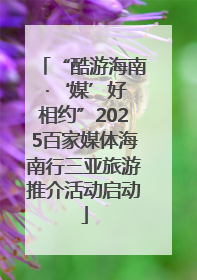 “酷游海南 ·‘媒’好相约”2025百家媒体海南行三亚旅游推介活动启动
