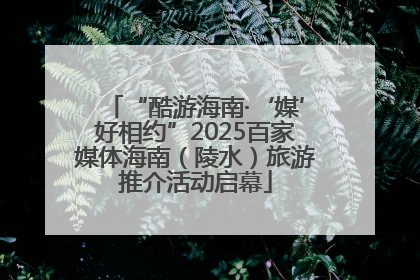 “酷游海南·‘媒’好相约”2025百家媒体海南（陵水）旅游推介活动启幕