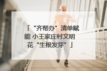 “齐帮办”清单赋能 小王家庄村文明花“生根发芽”