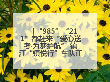 “985”“211”都赶来“爱心送考·为梦护航” 镇江“镇悦行”车队正式发车“赶考”