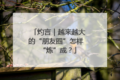 灼言｜越来越大的“朋友圈”怎样“炼”成？