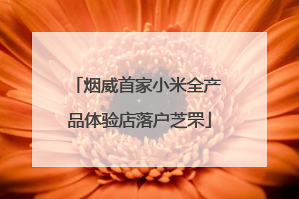 烟威首家小米全产品体验店落户芝罘