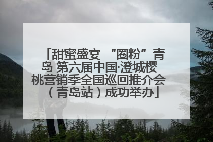 甜蜜盛宴 “圈粉”青岛 第六届中国·澄城樱桃营销季全国巡回推介会（青岛站）成功举办