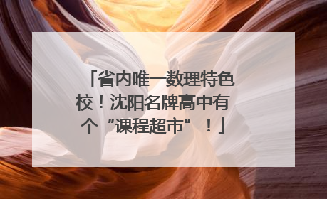 省内唯一数理特色校！沈阳名牌高中有个“课程超市”！