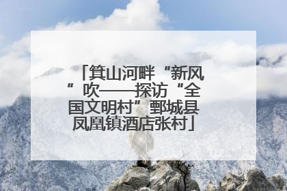 箕山河畔“新风”吹——探访“全国文明村”鄄城县凤凰镇酒店张村