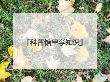科普馆里学知识