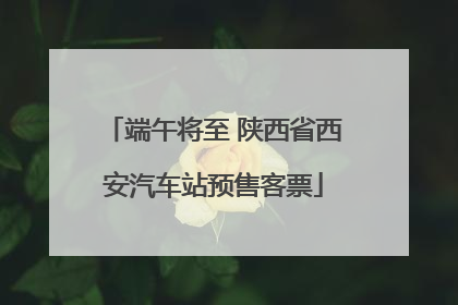端午将至 陕西省西安汽车站预售客票