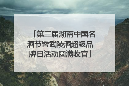 第三届湖南中国名酒节暨武陵酒超级品牌日活动圆满收官