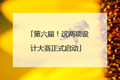 第六届！这两项设计大赛正式启动