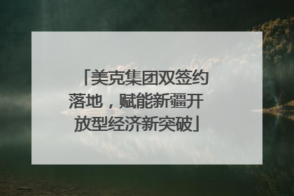美克集团双签约落地，赋能新疆开放型经济新突破