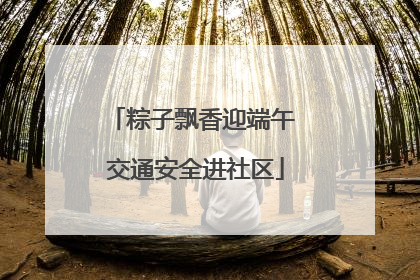 粽子飘香迎端午 交通安全进社区