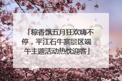 粽香飘五月狂欢嗨不停，平江石牛寨景区端午主题活动热忱迎客