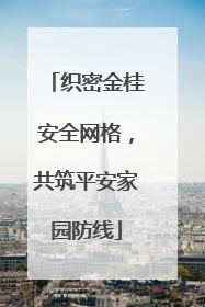 织密金桂安全网格，共筑平安家园防线