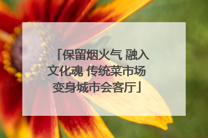保留烟火气 融入文化魂 传统菜市场变身城市会客厅