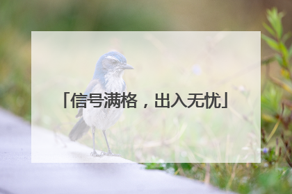 信号满格，出入无忧