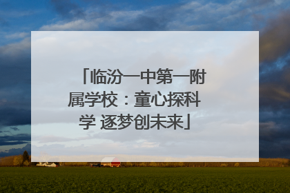 临汾一中第一附属学校：童心探科学 逐梦创未来