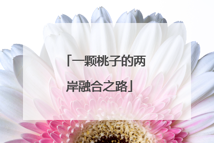 一颗桃子的两岸融合之路