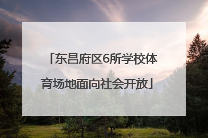 东昌府区6所学校体育场地面向社会开放