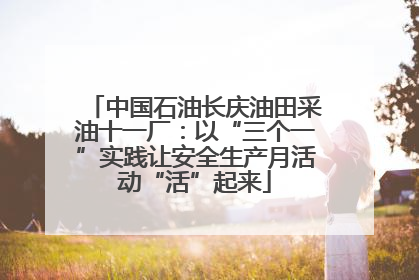 中国石油长庆油田采油十一厂：以“三个一”实践让安全生产月活动“活”起来
