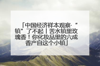 中国经济样本观察·“镇”了不起丨苦水镇里玫瑰香！你化妆品里的六成香产自这个小镇