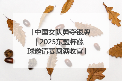中国女队勇夺银牌｜2025东盟杯藤球邀请赛圆满收官