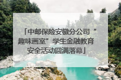 中邮保险安徽分公司“趣味画室”学生金融教育安全活动圆满落幕