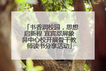 书香润校园，思想启新程 宜宾翠屏象鼻中心校开展骨干教师读书分享活动