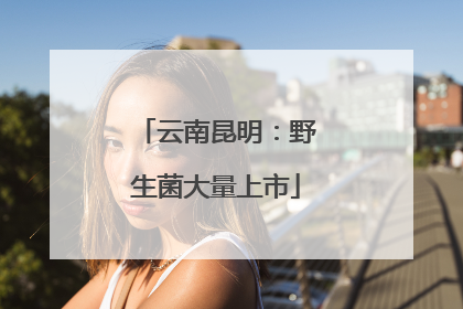云南昆明：野生菌大量上市