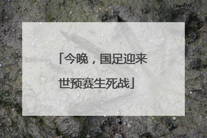今晚，国足迎来世预赛生死战