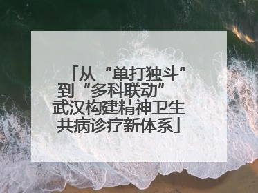 从“单打独斗”到“多科联动” 武汉构建精神卫生共病诊疗新体系