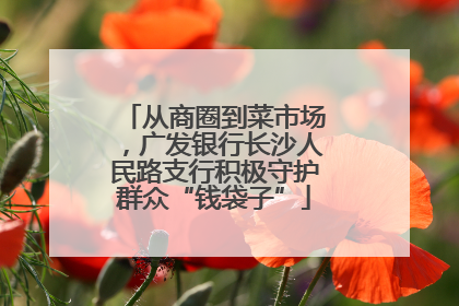 从商圈到菜市场，广发银行长沙人民路支行积极守护群众“钱袋子”
