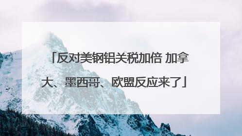 反对美钢铝关税加倍 加拿大、墨西哥、欧盟反应来了