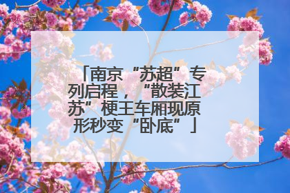 南京“苏超”专列启程，“散装江苏”梗王车厢现原形秒变“卧底”