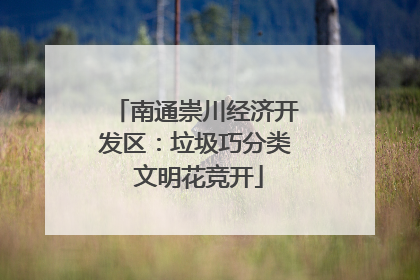 南通崇川经济开发区：垃圾巧分类 文明花竞开