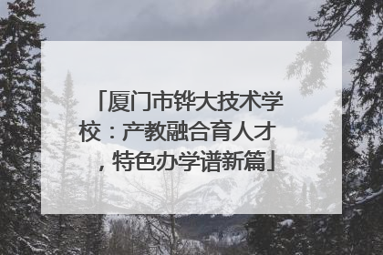 厦门市铧大技术学校：产教融合育人才，特色办学谱新篇