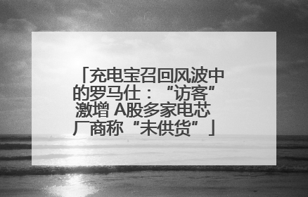 充电宝召回风波中的罗马仕：“访客”激增 A股多家电芯厂商称“未供货”