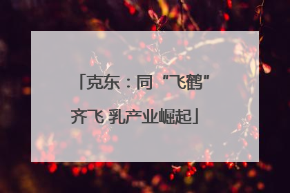 克东：同“飞鹤”齐飞 乳产业崛起