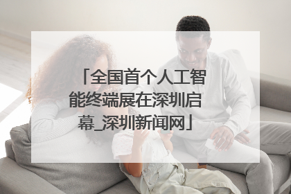 全国首个人工智能终端展在深圳启幕_深圳新闻网