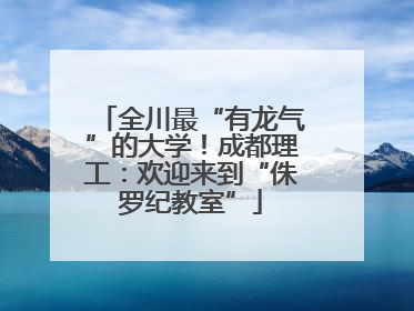 全川最“有龙气”的大学！成都理工：欢迎来到“侏罗纪教室”